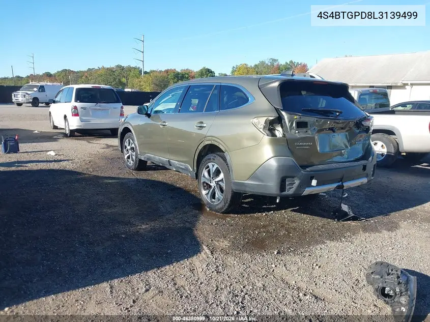 2020 SUBARU OUTBACK VIN 4S4BTGPD8L3139499 — фото 3