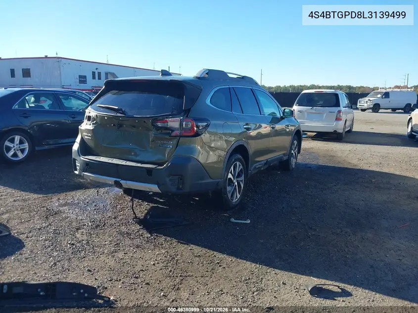 2020 SUBARU OUTBACK VIN 4S4BTGPD8L3139499 — фото 4