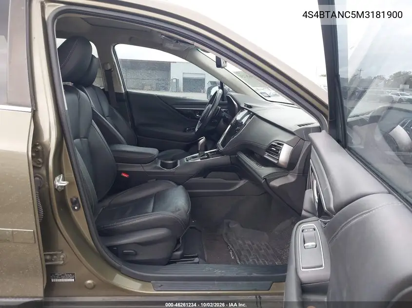 2021 SUBARU OUTBACK VIN 4S4BTANC5M3181900 — фото 5