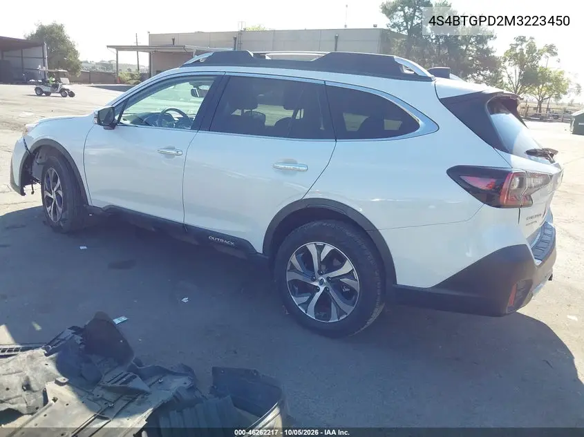 2021 SUBARU OUTBACK VIN 4S4BTGPD2M3223450 — фото 3