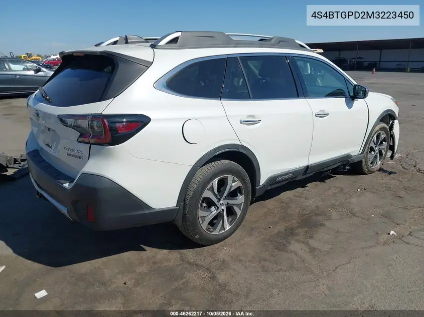 2021 SUBARU OUTBACK VIN 4S4BTGPD2M3223450 — фото 4