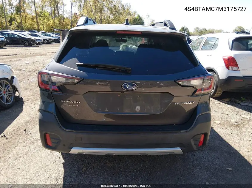 2021 SUBARU OUTBACK VIN 4S4BTAMC7M3175727 — фото 16