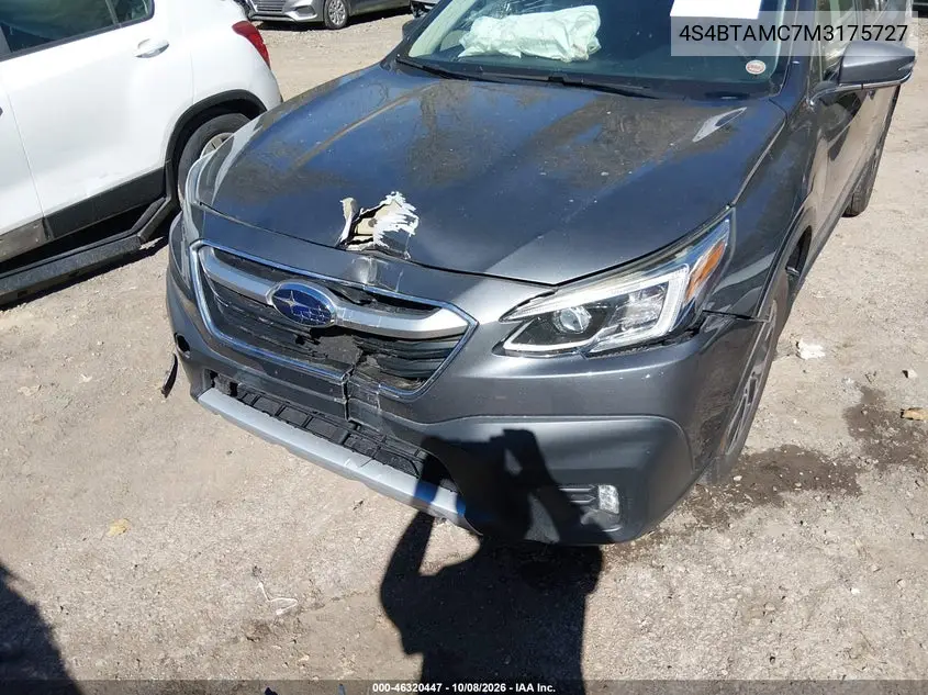 2021 SUBARU OUTBACK VIN 4S4BTAMC7M3175727 — фото 6