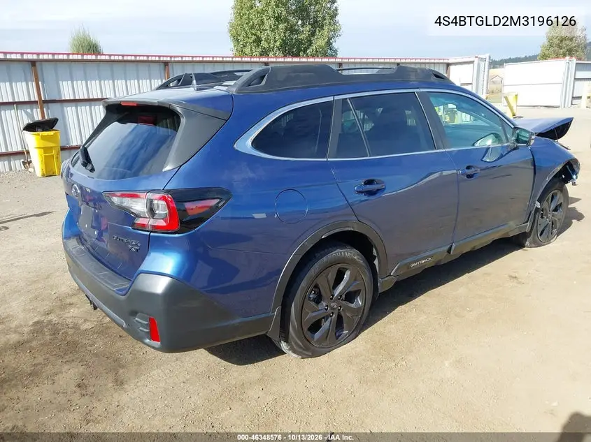 2021 SUBARU OUTBACK VIN 4S4BTGLD2M3196126 — фото 4