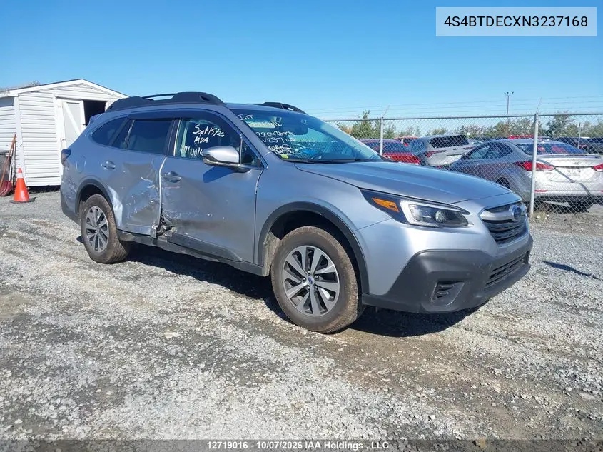 SUBARU OUTBACK 2022, VIN 4S4BTDECXN3237168