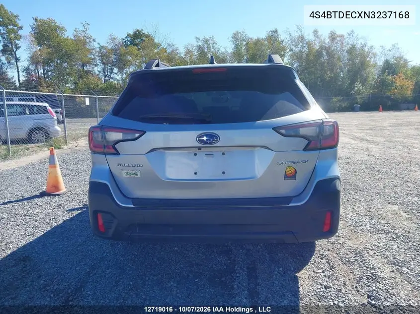 2022 SUBARU OUTBACK VIN 4S4BTDECXN3237168 — фото 17