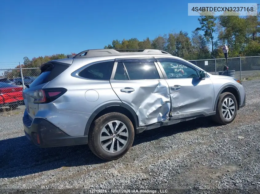 2022 SUBARU OUTBACK VIN 4S4BTDECXN3237168 — фото 4