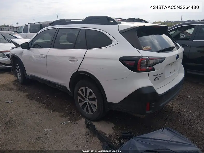 2022 SUBARU OUTBACK VIN 4S4BTAAC5N3264430 — фото 3