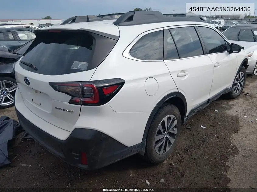2022 SUBARU OUTBACK VIN 4S4BTAAC5N3264430 — фото 4