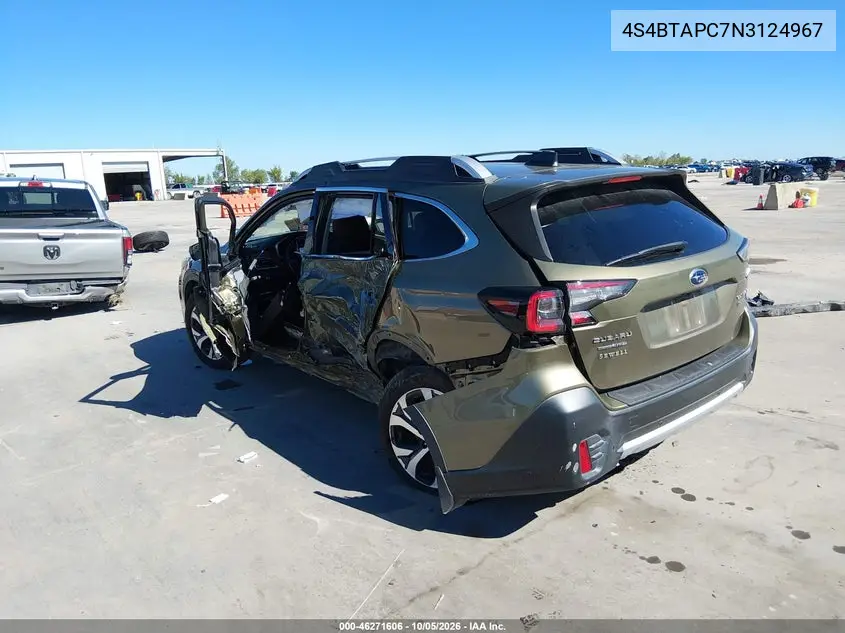 2022 SUBARU OUTBACK VIN 4S4BTAPC7N3124967 — фото 3