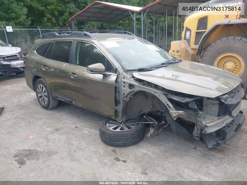 SUBARU OUTBACK 2022, VIN 4S4BTACC9N3175814