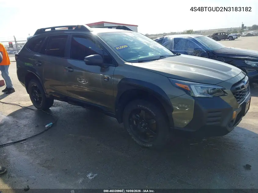 SUBARU OUTBACK 2022, VIN 4S4BTGUD2N3183182
