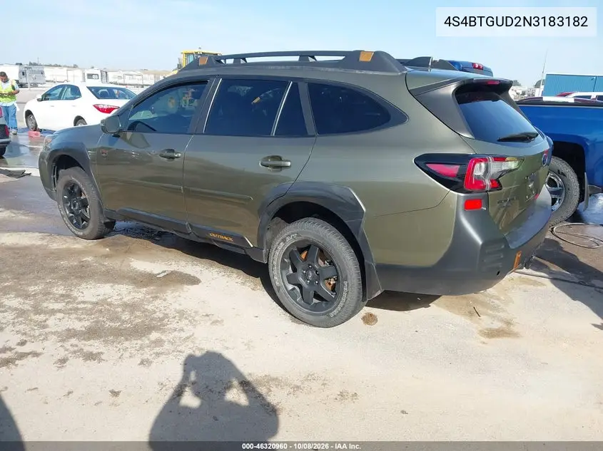 2022 SUBARU OUTBACK VIN 4S4BTGUD2N3183182 — фото 3