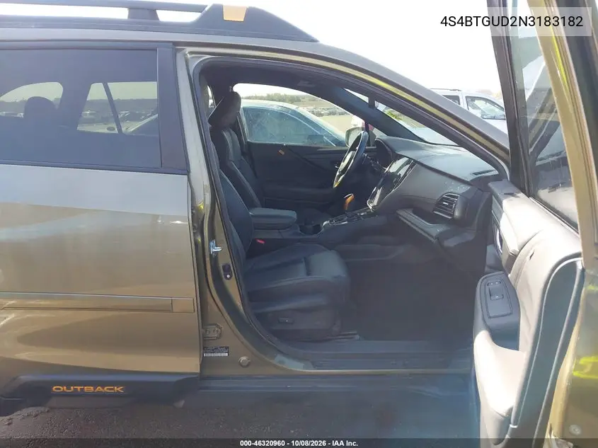 2022 SUBARU OUTBACK VIN 4S4BTGUD2N3183182 — фото 5