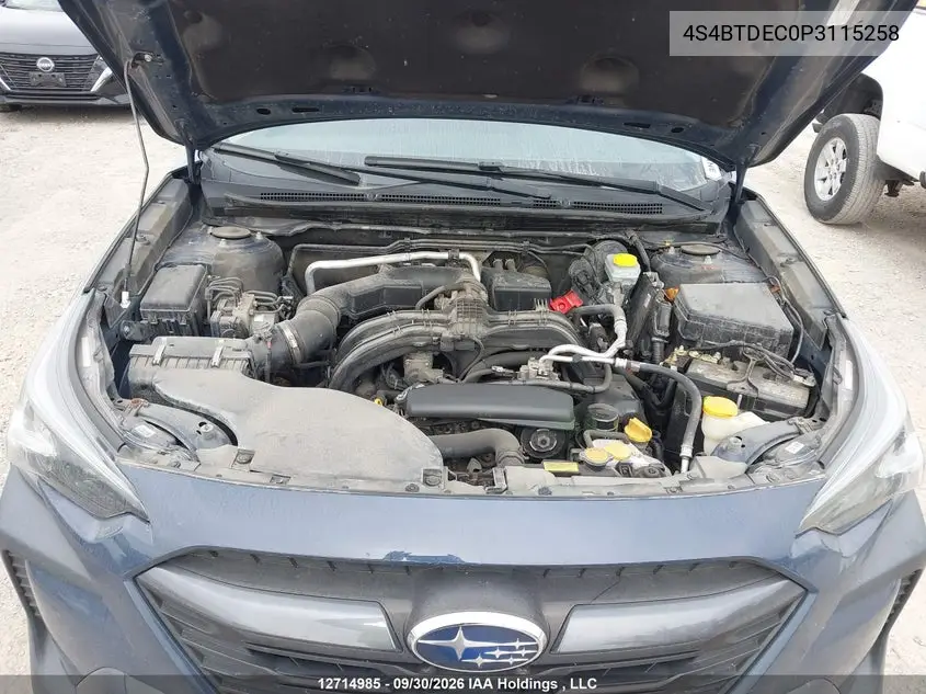 2023 SUBARU OUTBACK VIN 4S4BTDEC0P3115258 — фото 10