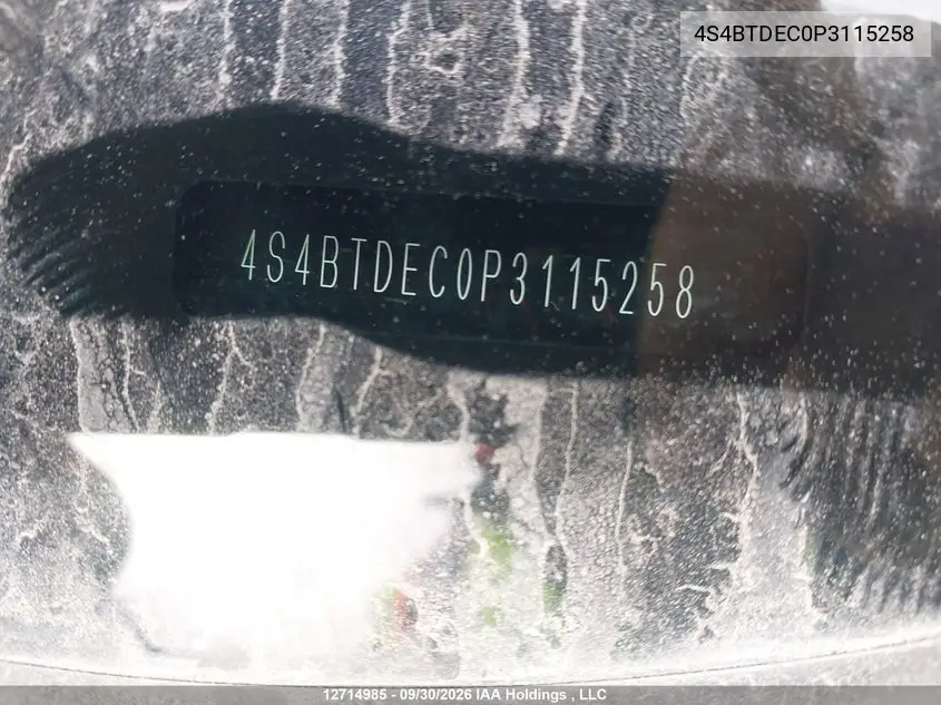 2023 SUBARU OUTBACK VIN 4S4BTDEC0P3115258 — фото 19