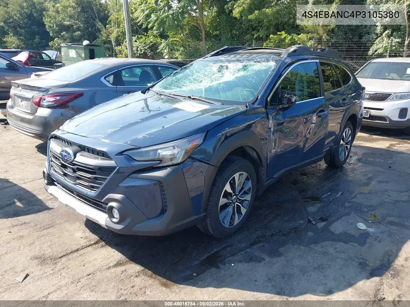 2023 SUBARU OUTBACK VIN 4S4BTANC4P3105380 — фото 2