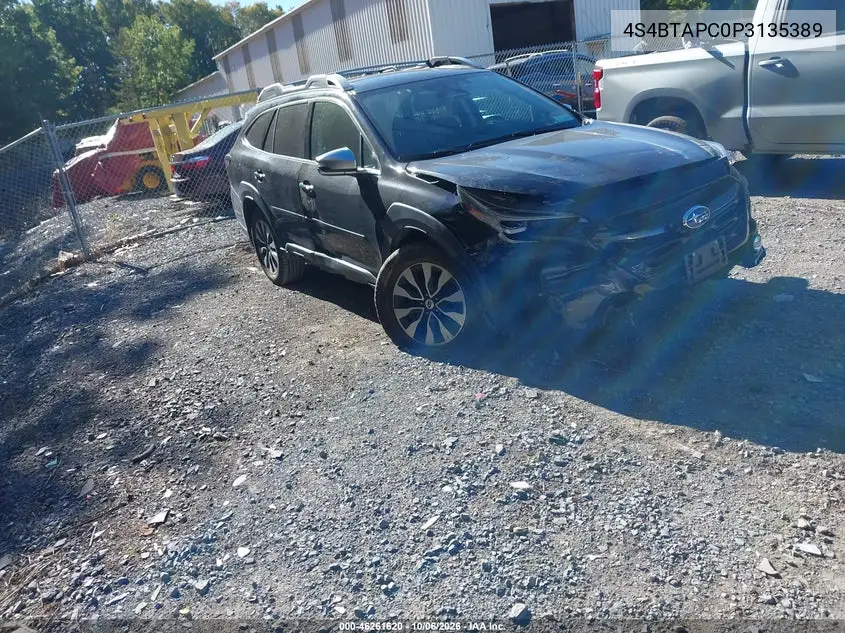 SUBARU OUTBACK 2023, VIN 4S4BTAPC0P3135389