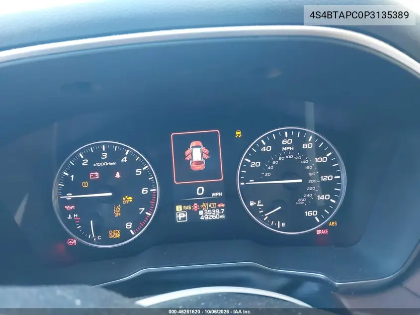 2023 SUBARU OUTBACK VIN 4S4BTAPC0P3135389 — фото 7