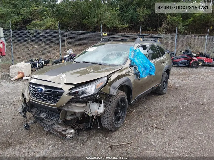 2023 SUBARU OUTBACK VIN 4S4BTGUDXP3159781 — фото 2