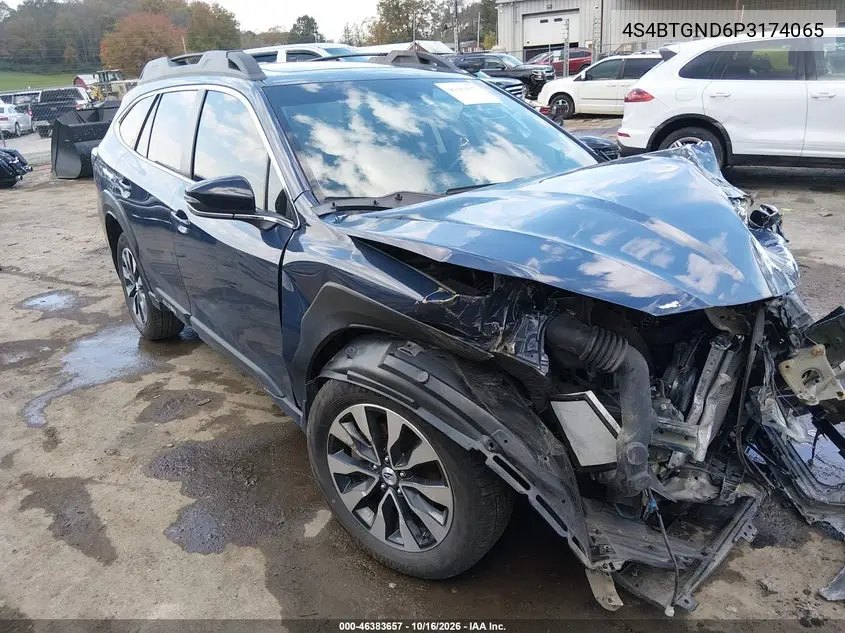 SUBARU OUTBACK 2023, VIN 4S4BTGND6P3174065
