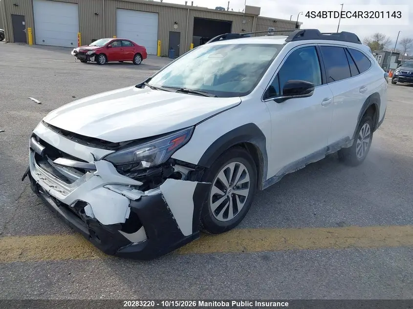 2024 SUBARU OUTBACK VIN 4S4BTDEC4R3201143 — фото 2