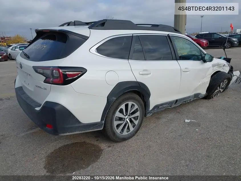 2024 SUBARU OUTBACK VIN 4S4BTDEC4R3201143 — фото 4