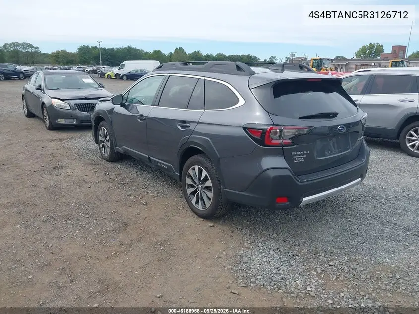 2024 SUBARU OUTBACK VIN 4S4BTANC5R3126712 — фото 3