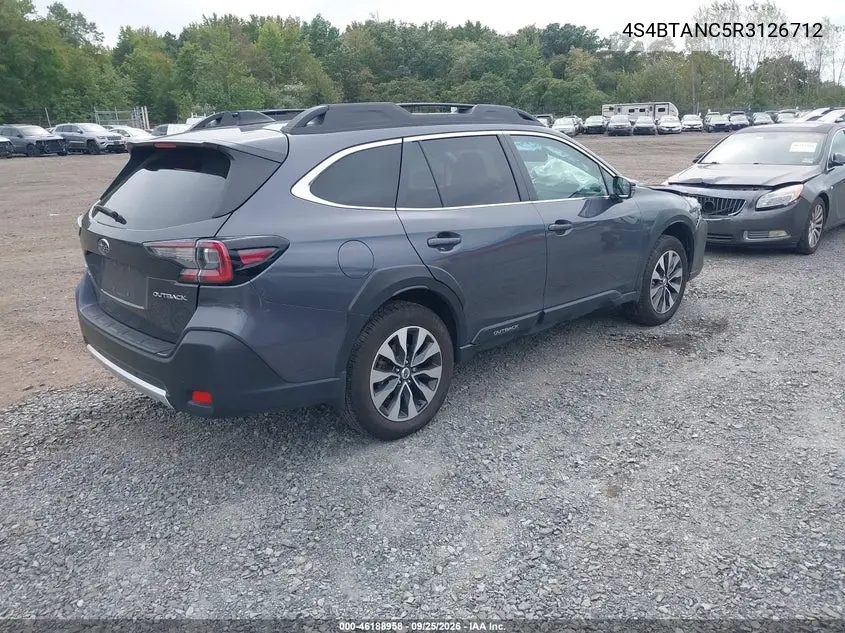 2024 SUBARU OUTBACK VIN 4S4BTANC5R3126712 — фото 4