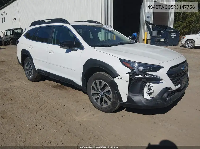 SUBARU OUTBACK 2024, VIN 4S4BTACC5R3147756