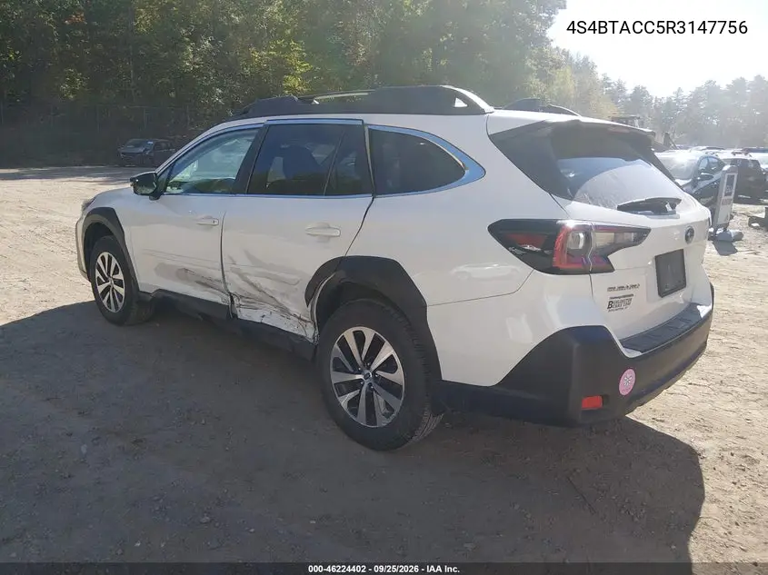 2024 SUBARU OUTBACK VIN 4S4BTACC5R3147756 — фото 3