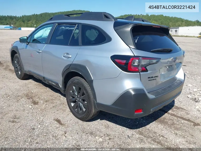 2024 SUBARU OUTBACK VIN 4S4BTALC0R3221424 — фото 3