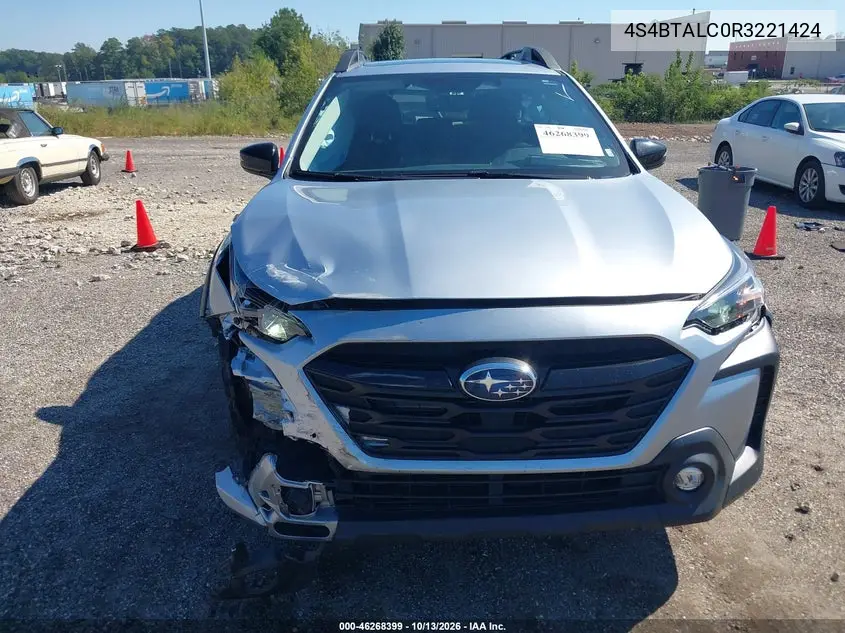 2024 SUBARU OUTBACK VIN 4S4BTALC0R3221424 — фото 6