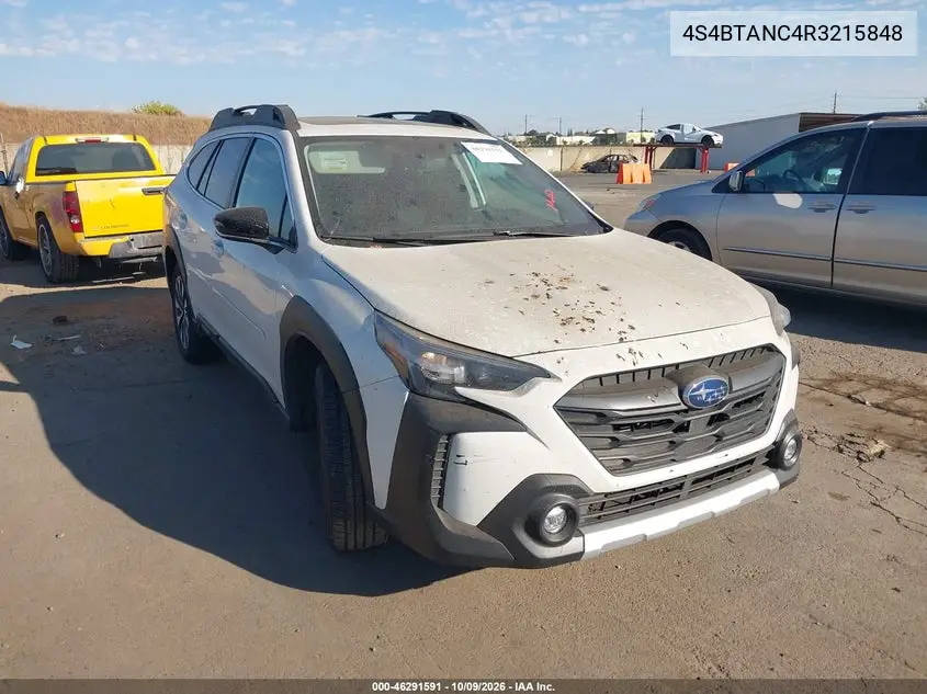 SUBARU OUTBACK 2024, VIN 4S4BTANC4R3215848