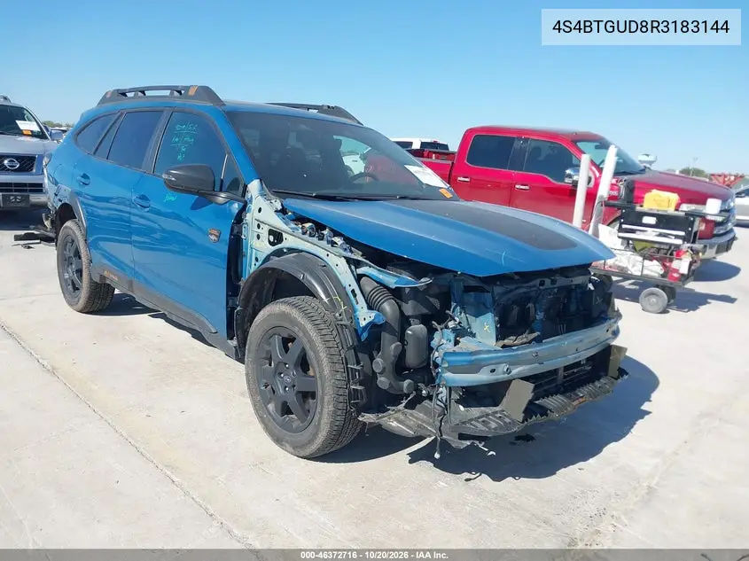 SUBARU OUTBACK 2024, VIN 4S4BTGUD8R3183144