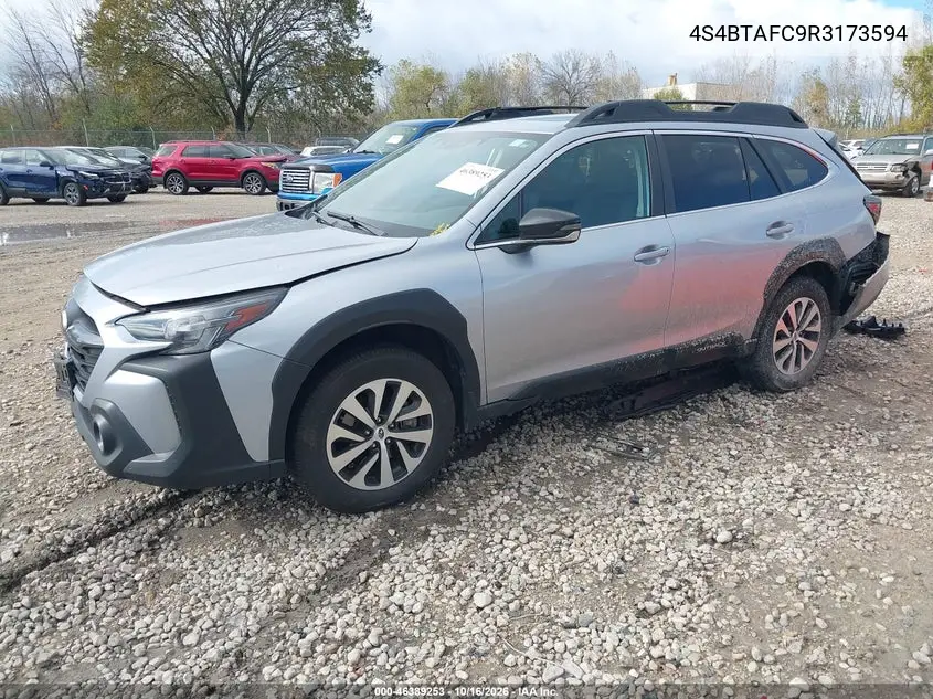 2024 SUBARU OUTBACK VIN 4S4BTAFC9R3173594 — фото 2