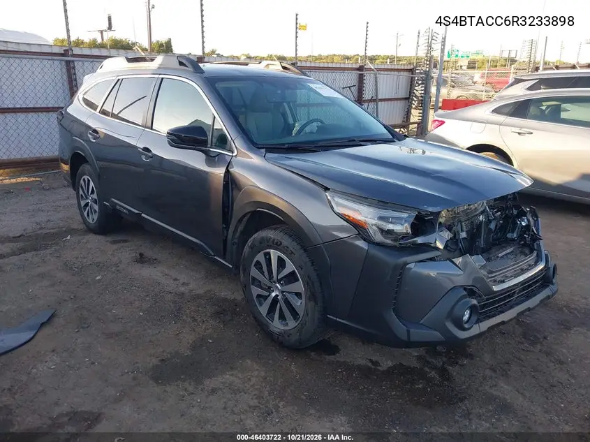 SUBARU OUTBACK 2024, VIN 4S4BTACC6R3233898