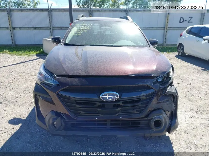 2025 SUBARU OUTBACK VIN 4S4BTDEC7S3203376 — фото 13