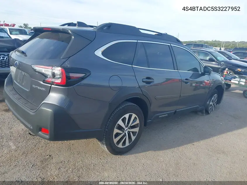 2025 SUBARU OUTBACK VIN 4S4BTADC5S3227952 — фото 4