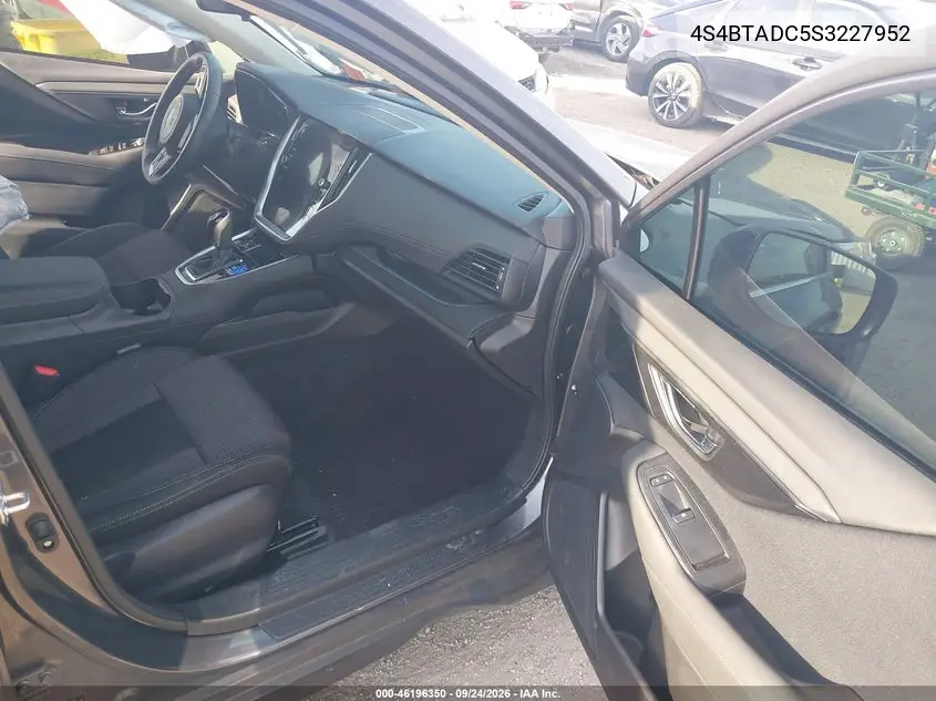 2025 SUBARU OUTBACK VIN 4S4BTADC5S3227952 — фото 5