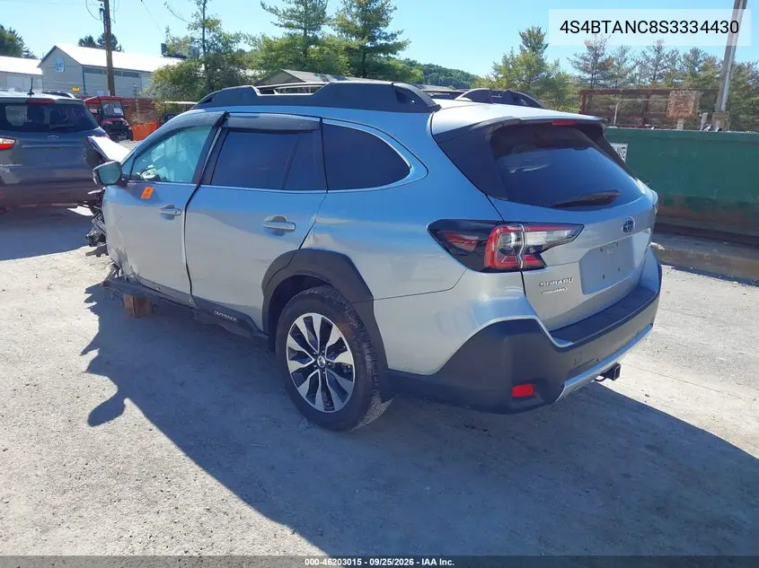 2025 SUBARU OUTBACK VIN 4S4BTANC8S3334430 — фото 3
