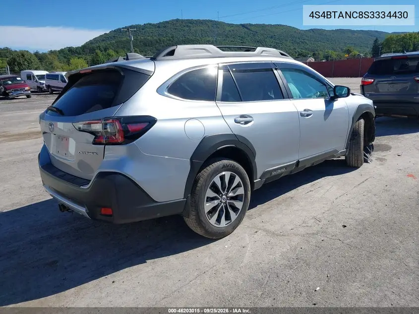 2025 SUBARU OUTBACK VIN 4S4BTANC8S3334430 — фото 4