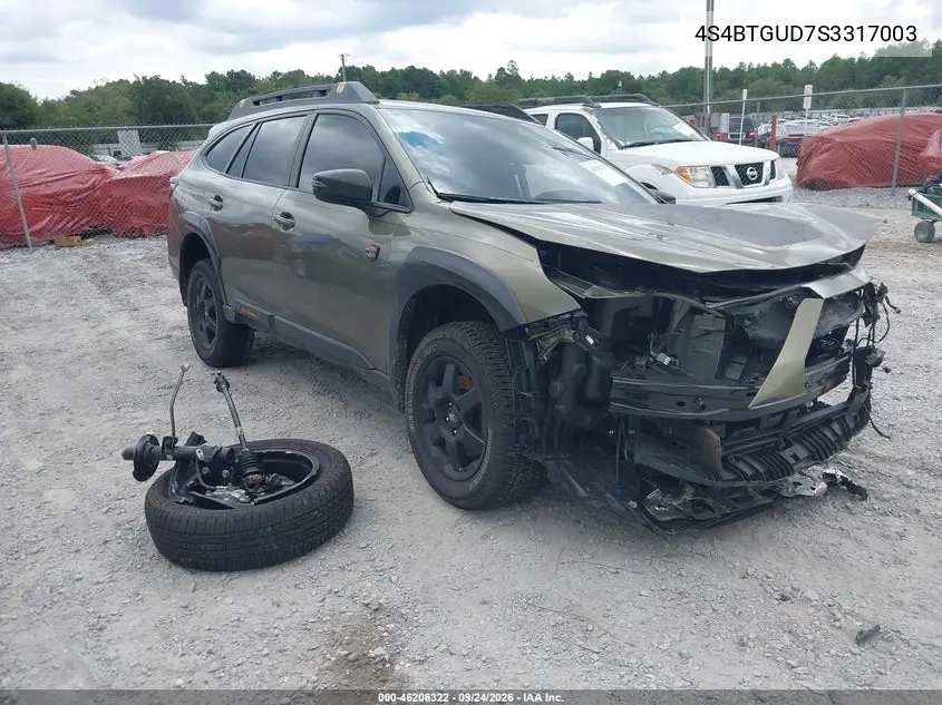 SUBARU OUTBACK 2025, VIN 4S4BTGUD7S3317003