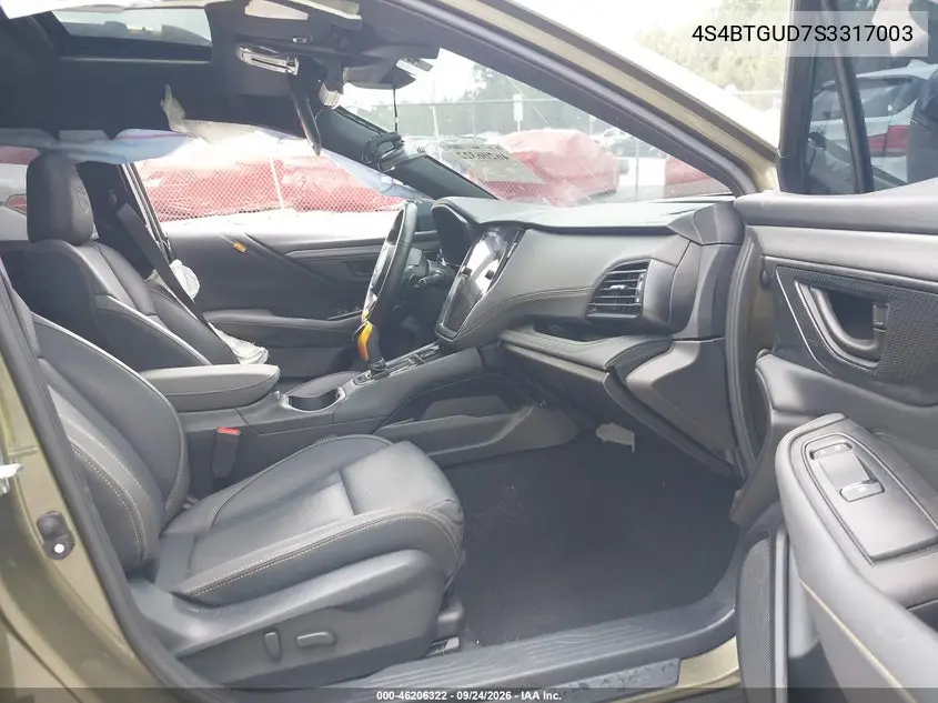 2025 SUBARU OUTBACK VIN 4S4BTGUD7S3317003 — фото 5