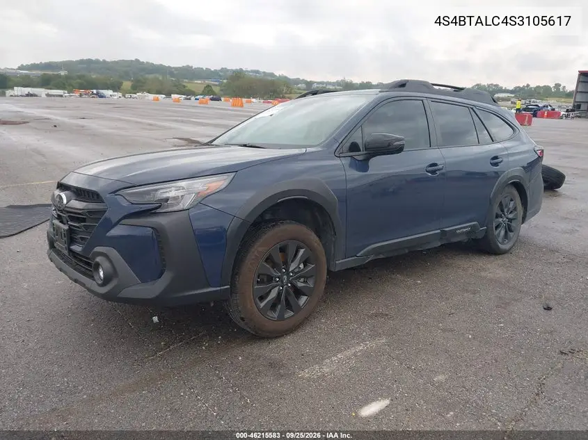 2025 SUBARU OUTBACK VIN 4S4BTALC4S3105617 — фото 2