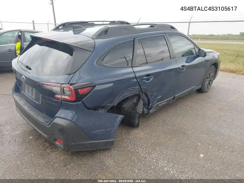 2025 SUBARU OUTBACK VIN 4S4BTALC4S3105617 — фото 4