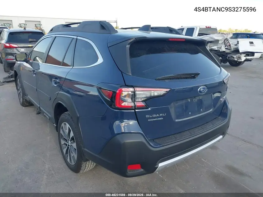 2025 SUBARU OUTBACK VIN 4S4BTANC9S3275596 — фото 3