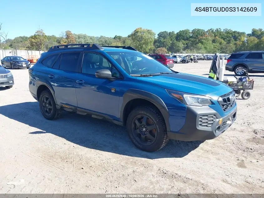 SUBARU OUTBACK 2025, VIN 4S4BTGUD0S3142609