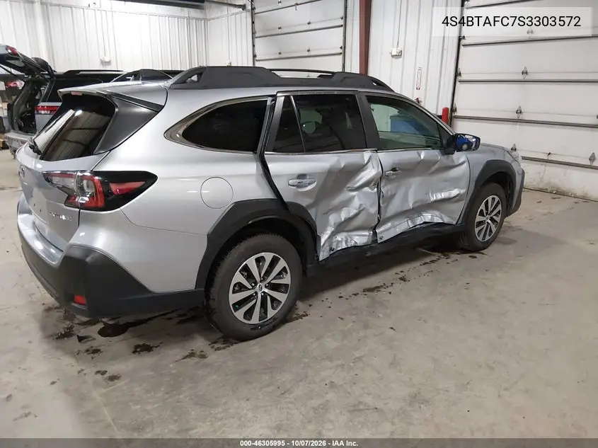 2025 SUBARU OUTBACK VIN 4S4BTAFC7S3303572 — фото 4