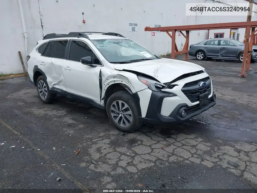 SUBARU OUTBACK 2025, VIN 4S4BTACC6S3240954
